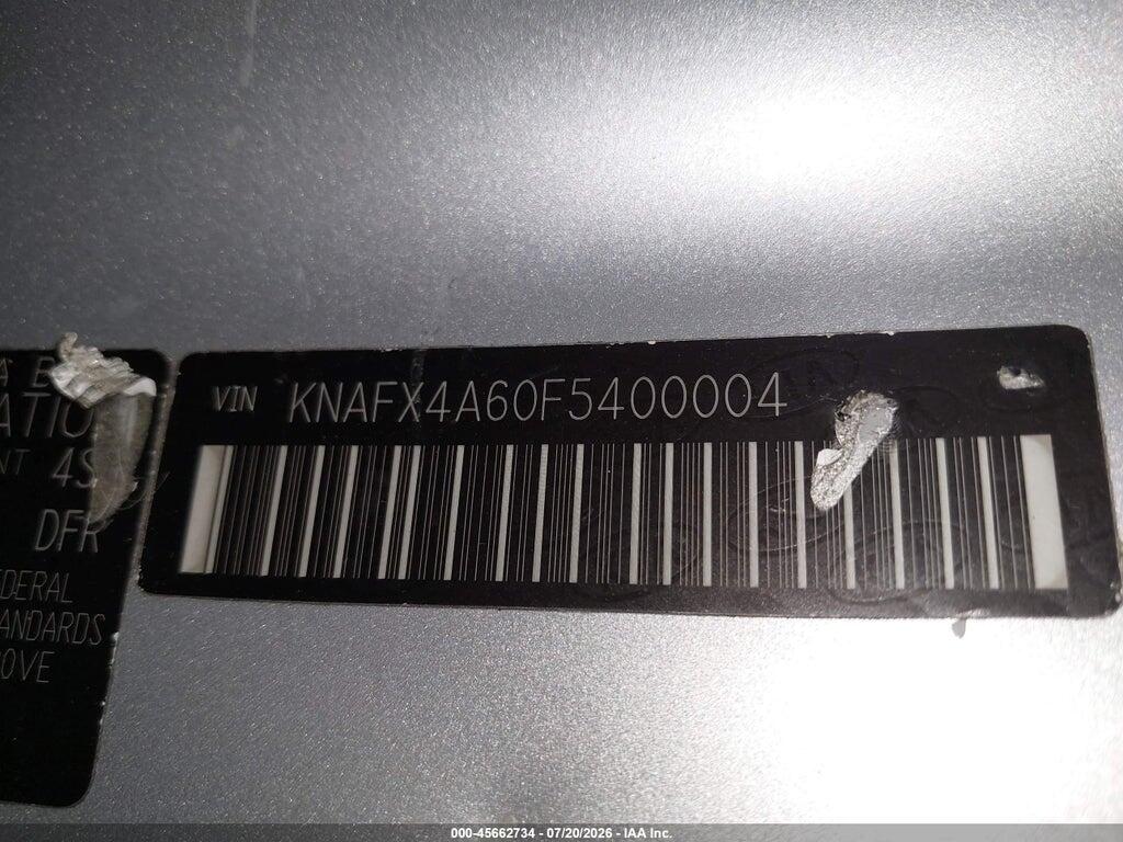 KNAFX4A60F5400004 2015 KIA FORTE photo no. 9