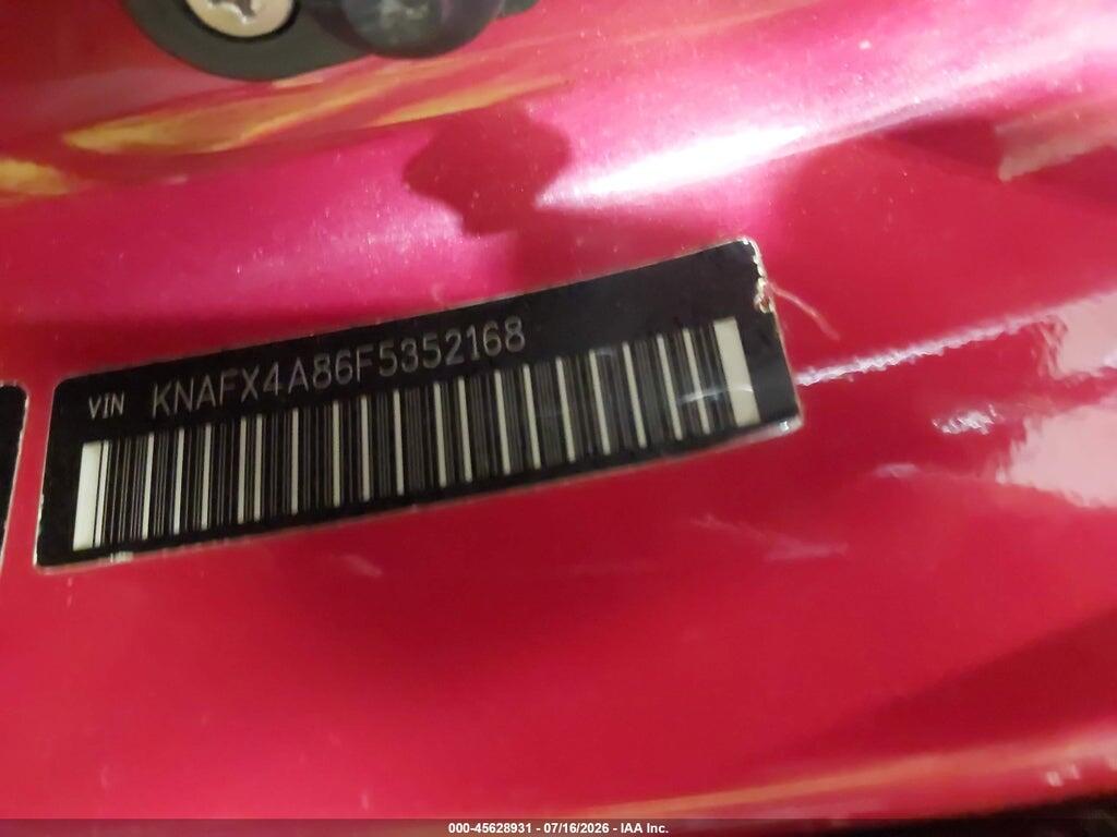 KNAFX4A86F5352168 2015 KIA FORTE photo no. 9