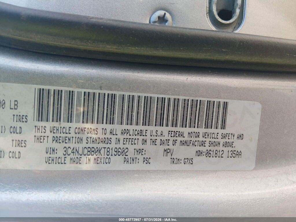 3C4NJCBB0KT819602 2019 JEEP COMPASS photo no. 9