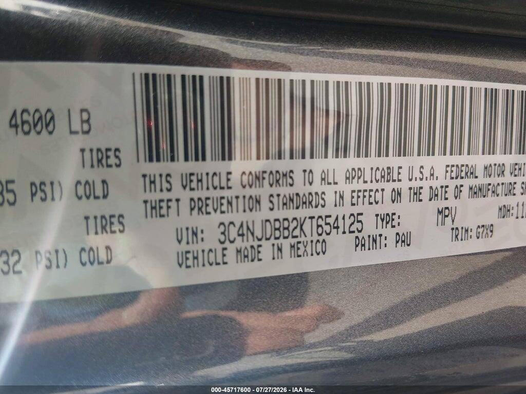 3C4NJDBB2KT654125 2019 JEEP COMPASS photo no. 9
