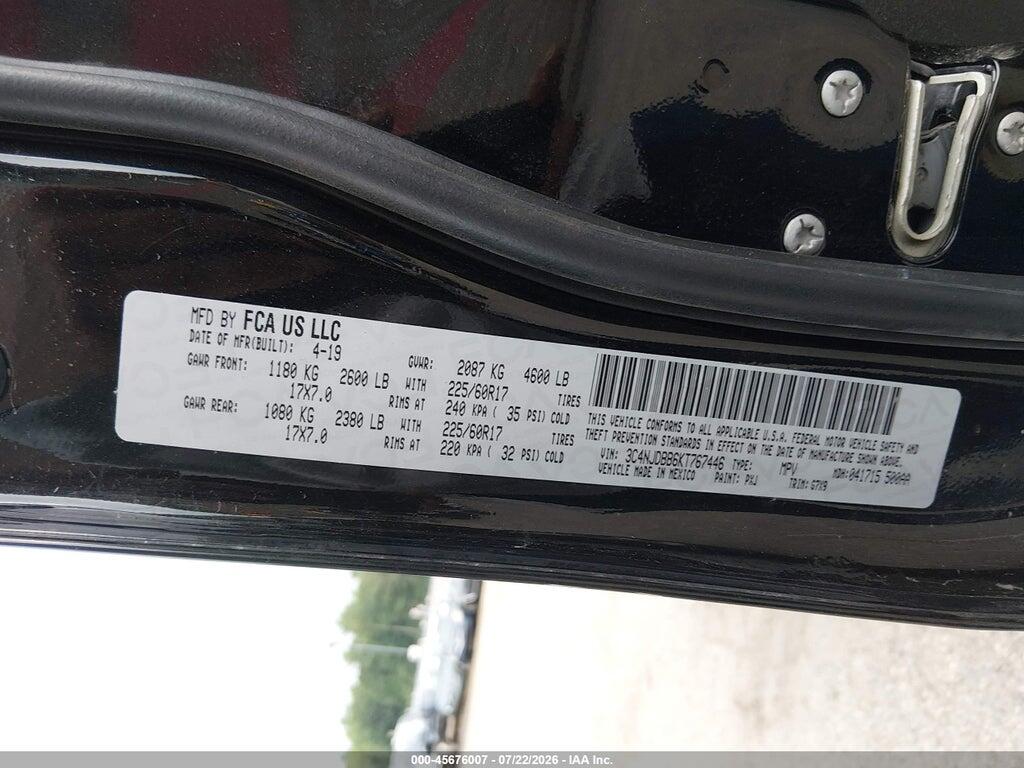 3C4NJDBB6KT767446 2019 JEEP COMPASS photo no. 9