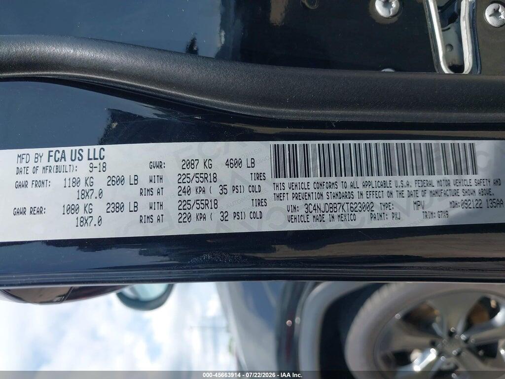 3C4NJDBB7KT623002 2019 JEEP COMPASS photo no. 9