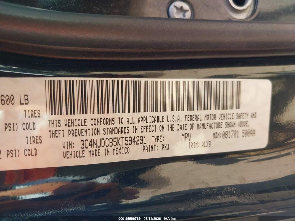 3C4NJDCB5KT594291 2019 JEEP COMPASS photo no. 9