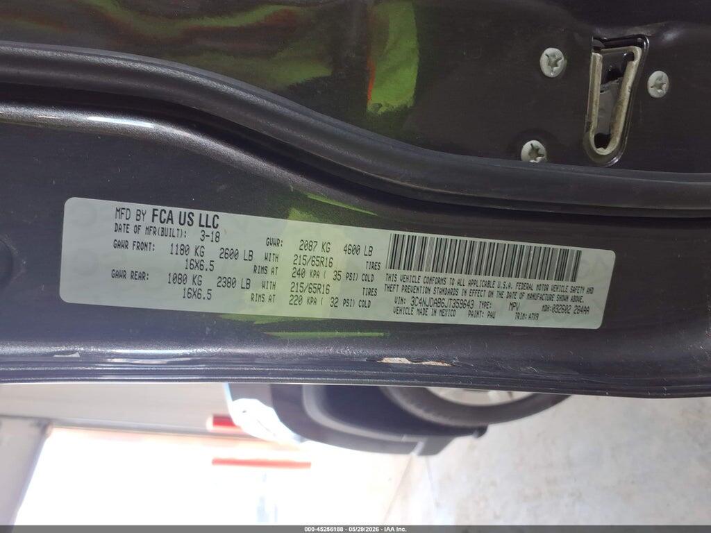 3C4NJDAB6JT359643 2018 JEEP COMPASS photo no. 9