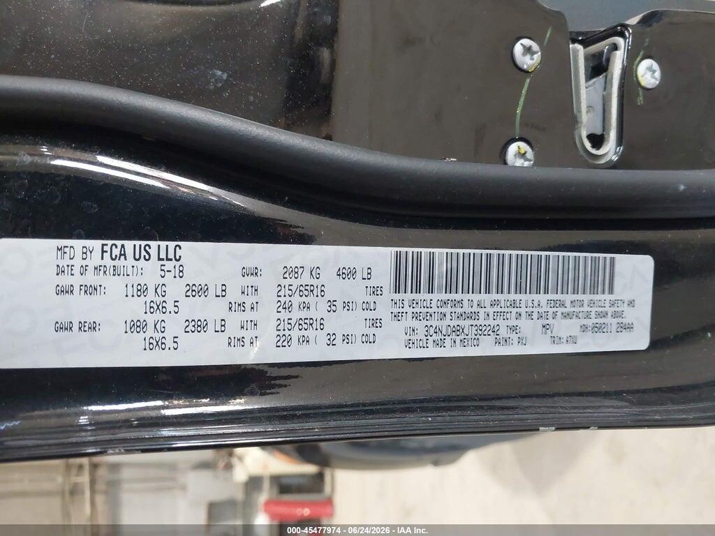 3C4NJDABXJT392242 2018 JEEP COMPASS photo no. 9