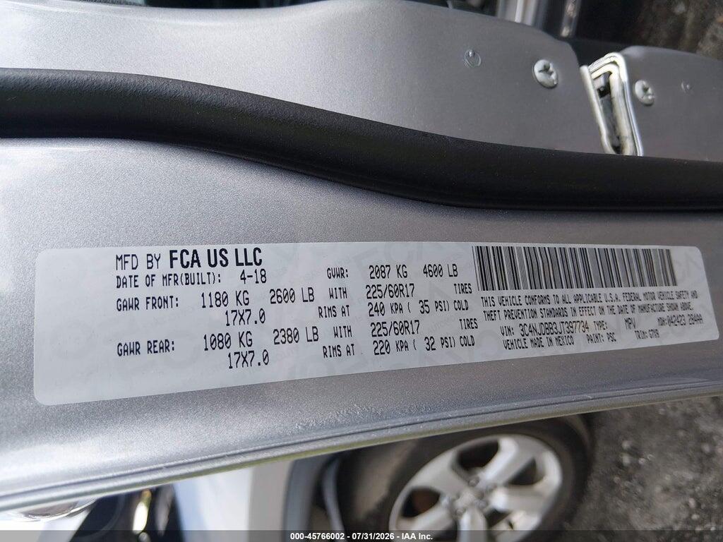 3C4NJDBB3JT397734 2018 JEEP COMPASS photo no. 9