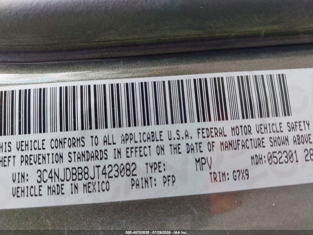 3C4NJDBB8JT423082 2018 JEEP COMPASS photo no. 9