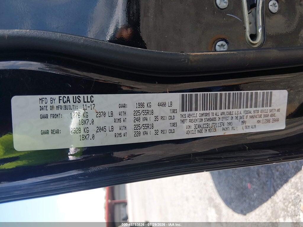 3C4NJCCB1JT211374 2018 JEEP COMPASS photo no. 9