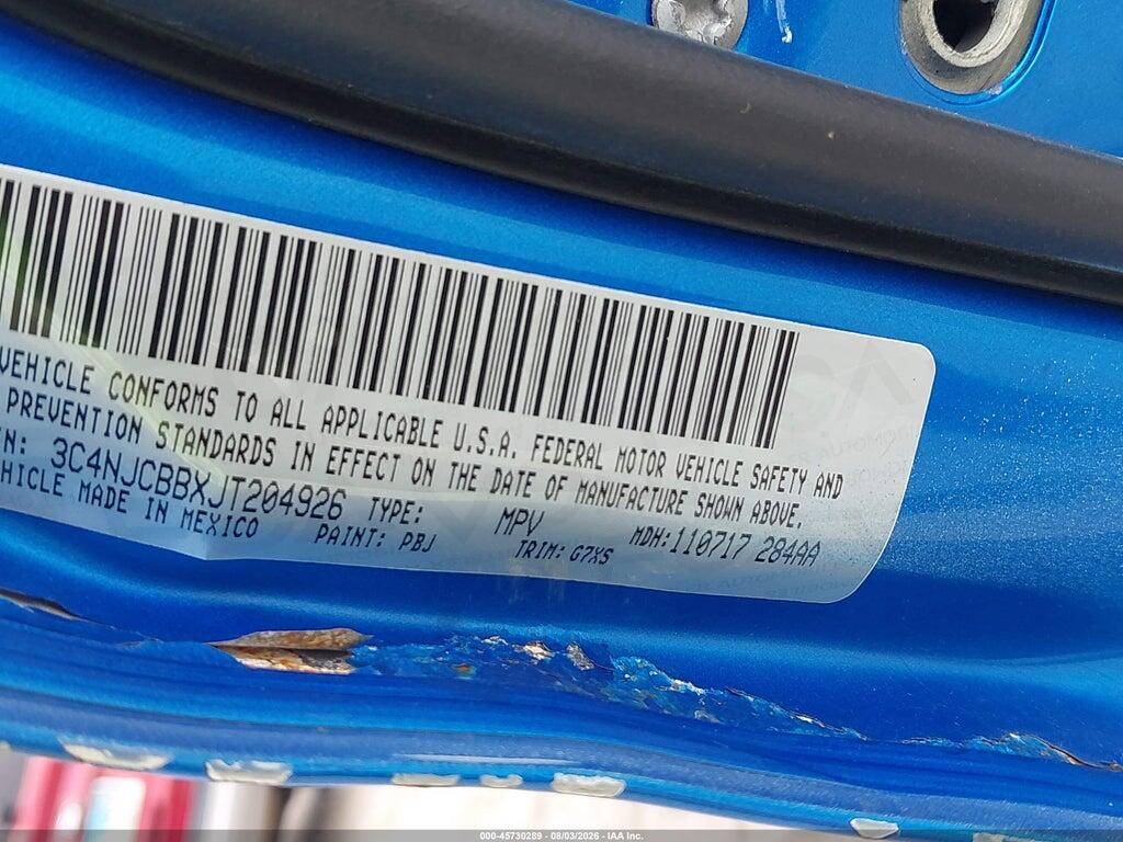 3C4NJCBBXJT204926 2018 JEEP COMPASS photo no. 9