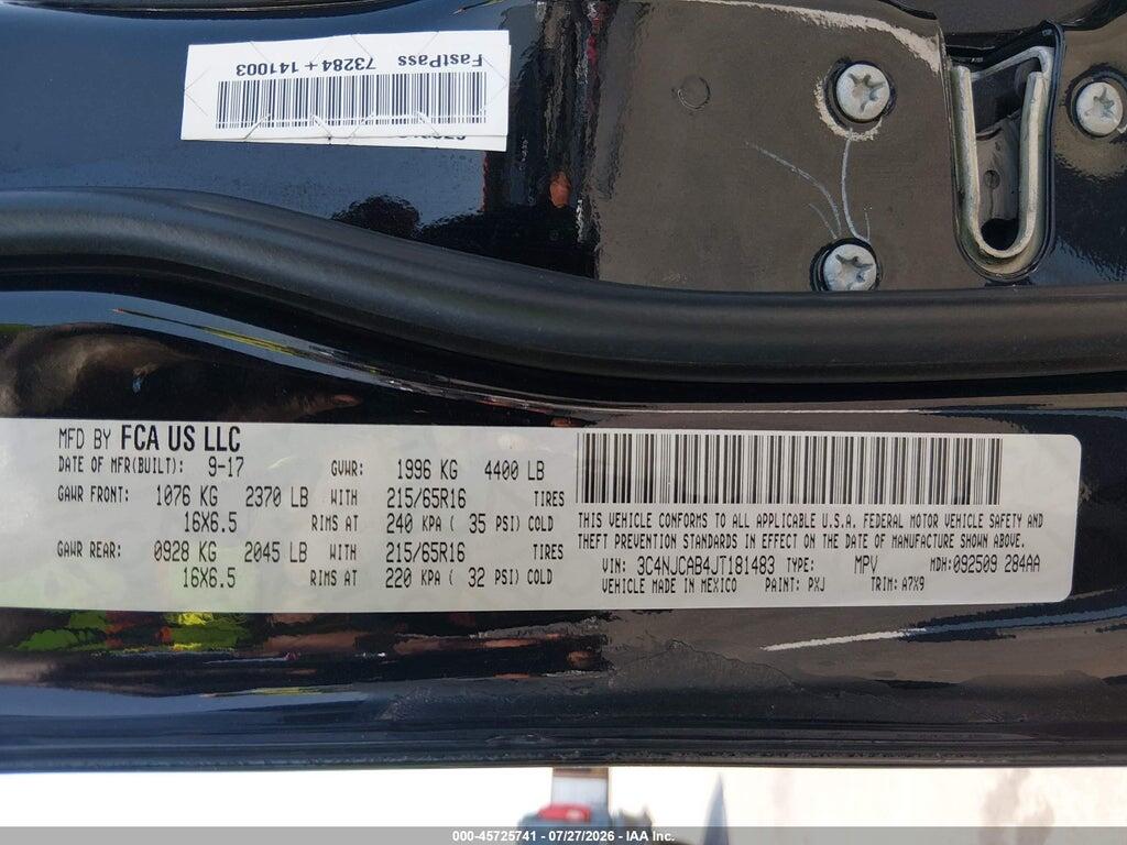 3C4NJCAB4JT181483 2018 JEEP COMPASS photo no. 9