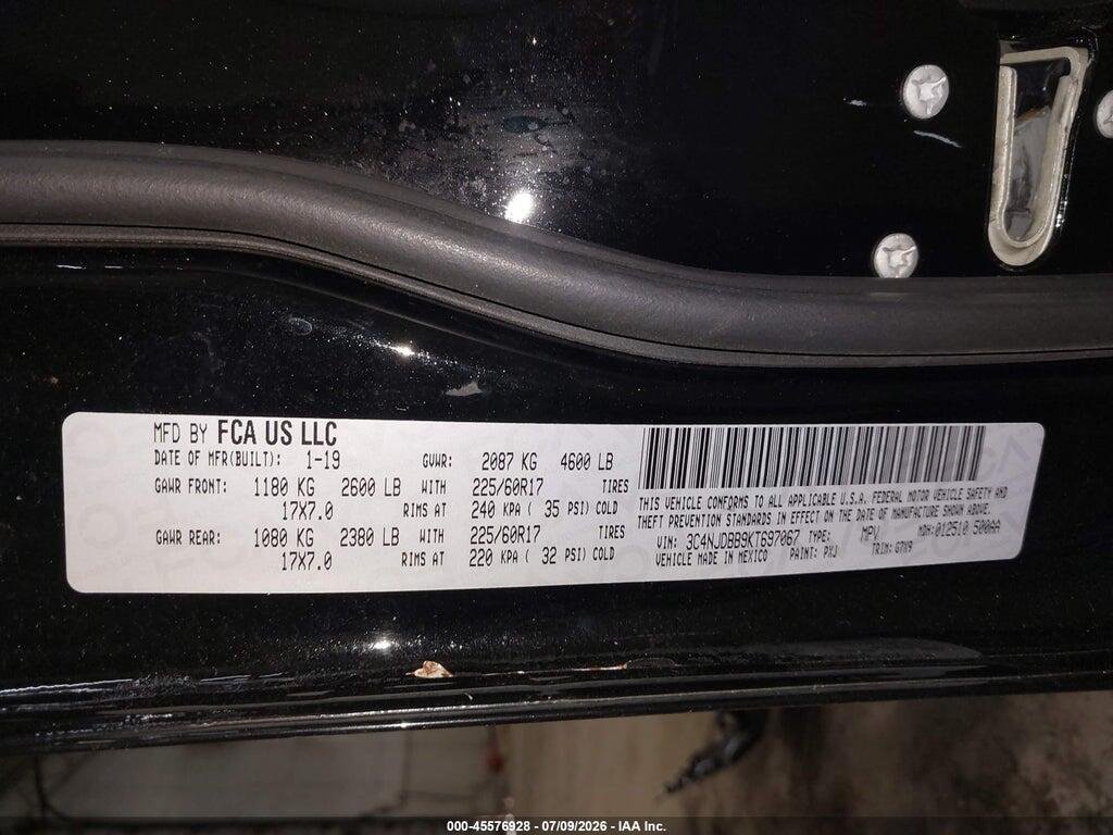 3C4NJDBB9KT697067 2019 JEEP COMPASS photo no. 9