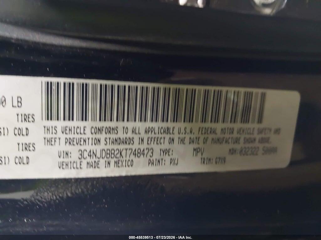 3C4NJDBB2KT748473 2019 JEEP COMPASS photo no. 9