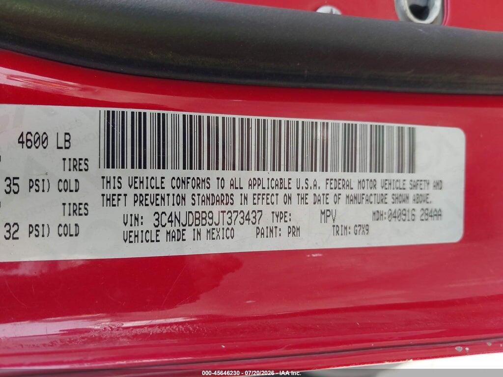 3C4NJDBB9JT373437 2018 JEEP COMPASS photo no. 9