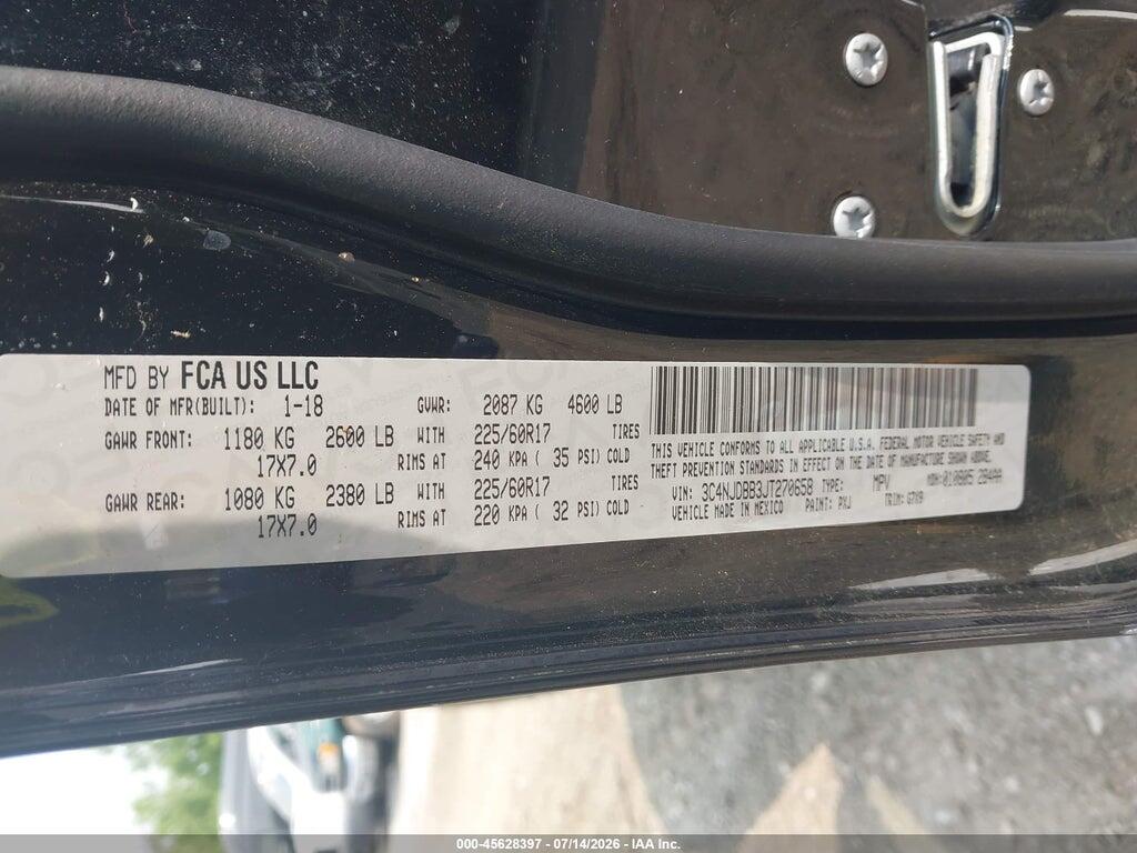 3C4NJDBB3JT270658 2018 JEEP COMPASS photo no. 9