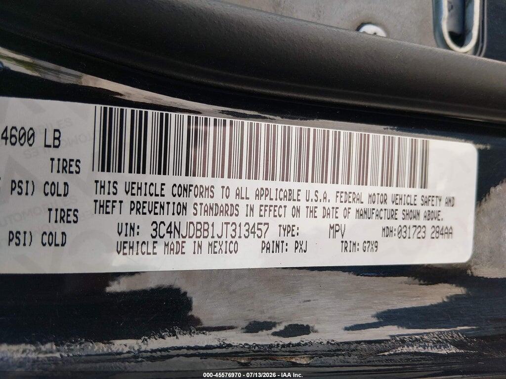 3C4NJDBB1JT313457 2018 JEEP COMPASS photo no. 9