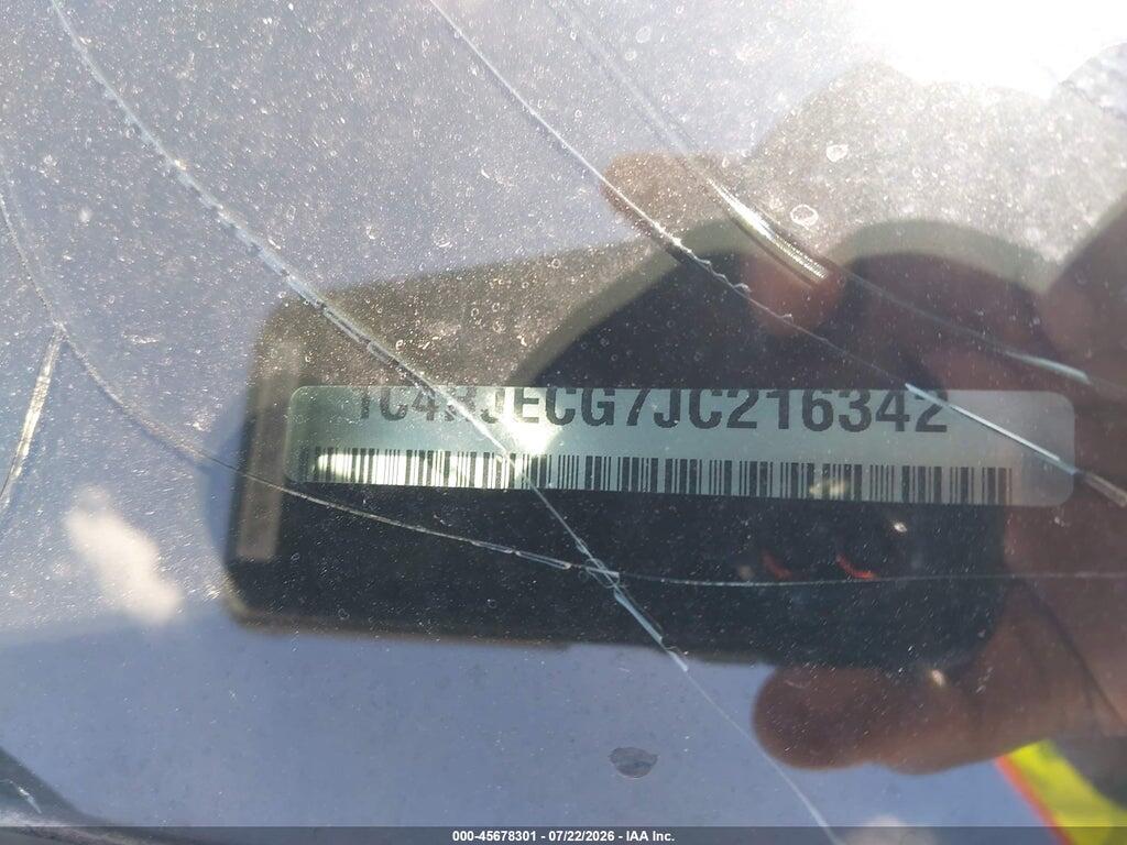 1C4RJECG7JC216342 2018 JEEP GRAND CHEROKEE photo no. 9