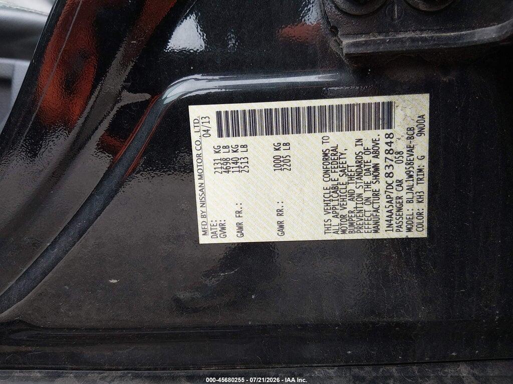 1N4AA5AP7DC837848 2013 NISSAN MAXIMA photo no. 9