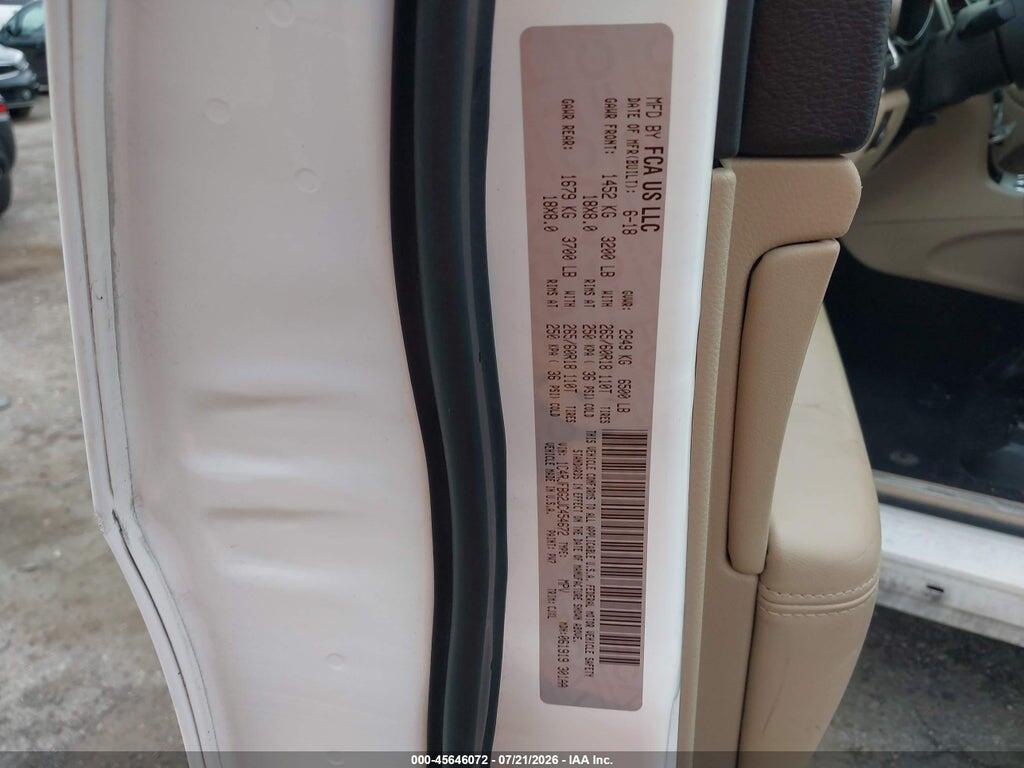 1C4RJFBG2JC454672 2018 JEEP GRAND CHEROKEE photo no. 9