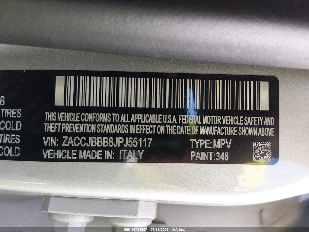 ZACCJBBB8JPJ55117 2018 JEEP RENEGADE photo no. 9