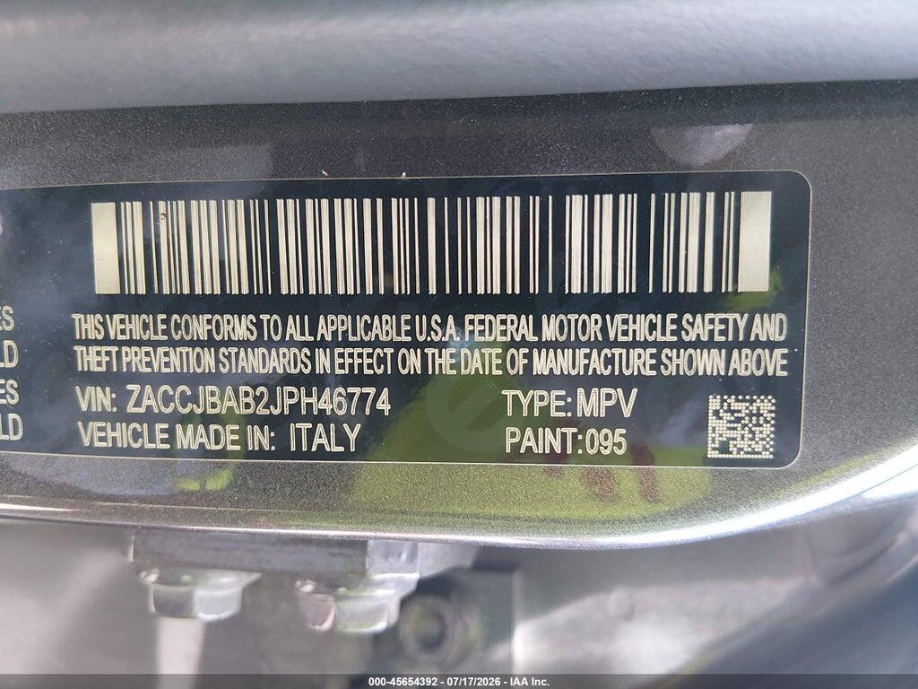 ZACCJBAB2JPH46774 2018 JEEP RENEGADE photo no. 9