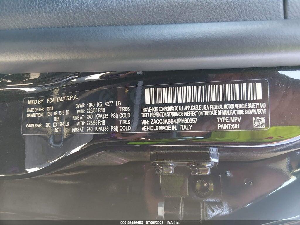 ZACCJABB4JPH30357 2018 JEEP RENEGADE photo no. 9