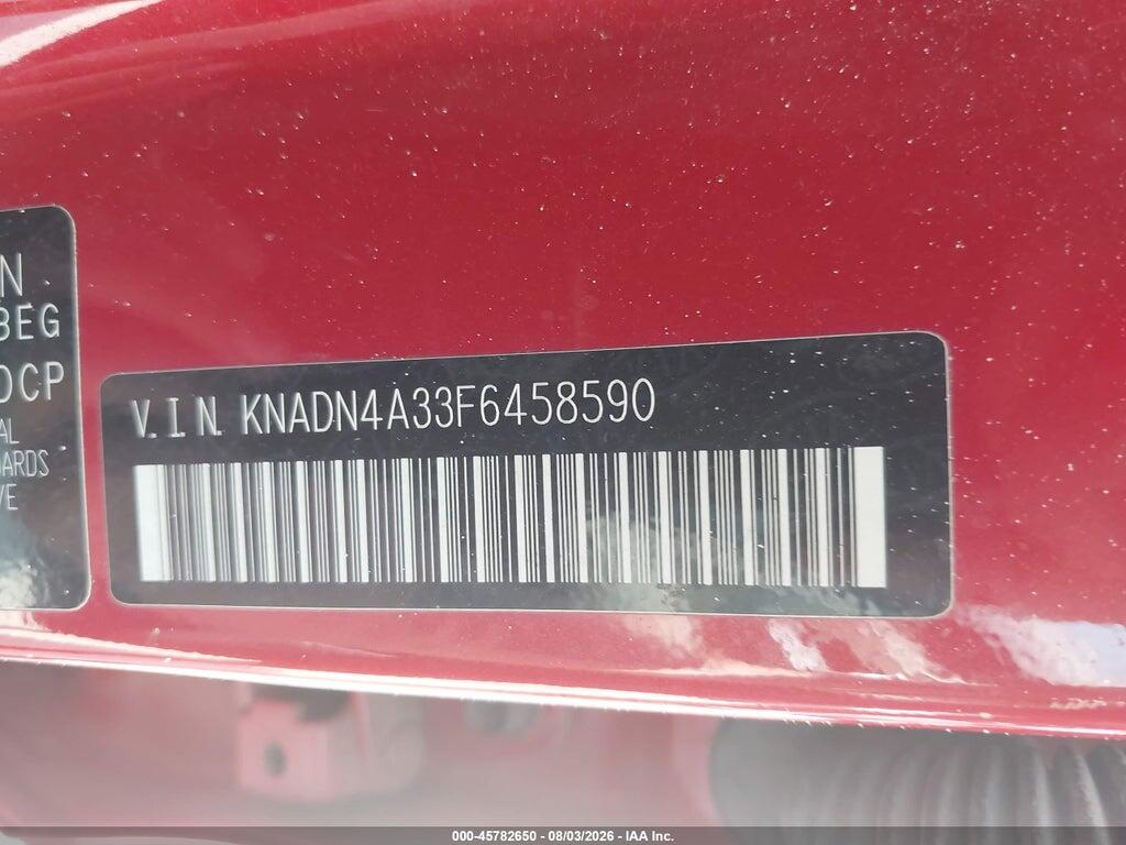 KNADN4A33F6458590 2015 KIA RIO photo no. 9