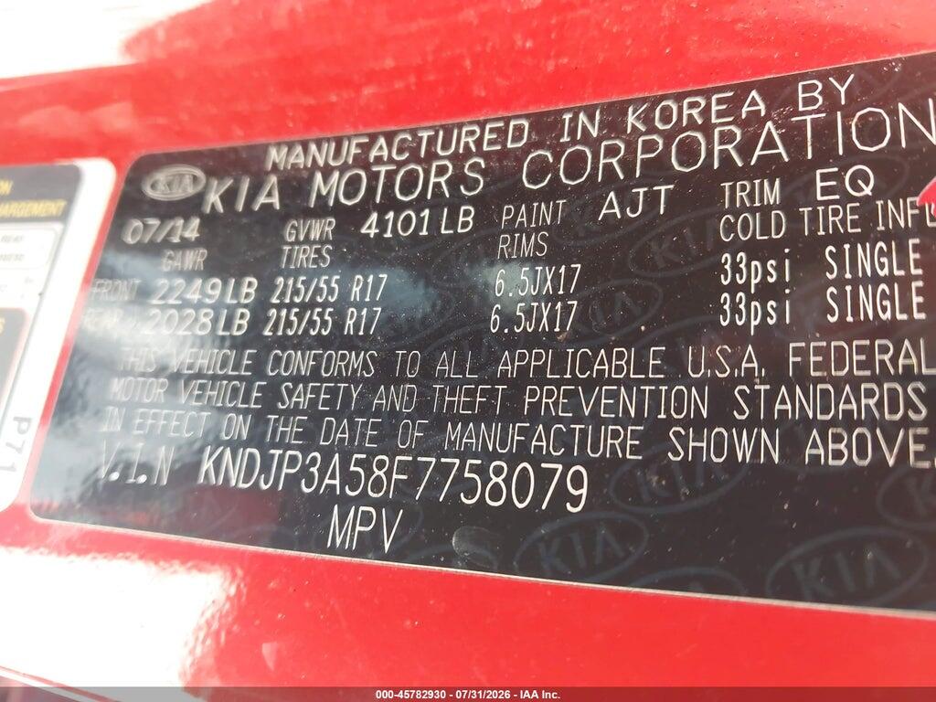 KNDJP3A58F7758079 2015 KIA SOUL photo no. 9