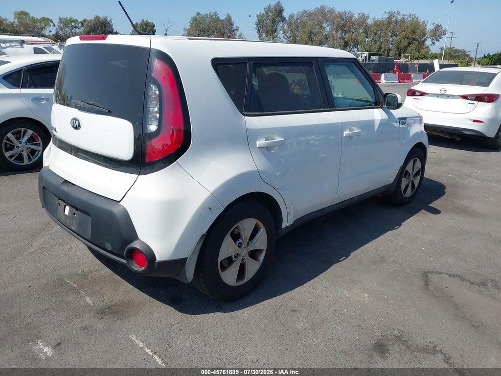 KNDJN2A23F7122580 2015 KIA SOUL photo no. 4
