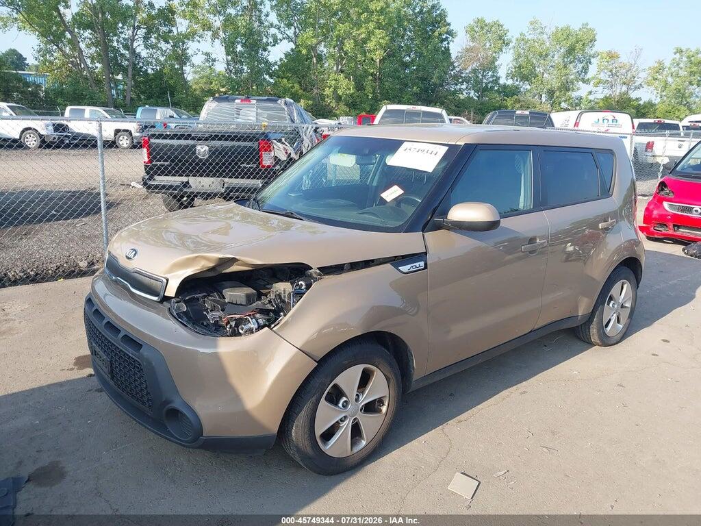 KNDJN2A28F7124826 2015 KIA SOUL photo no. 2