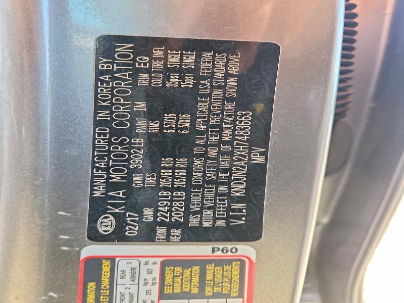 2017 KIA SOUL BASE — Фото 12 из 12