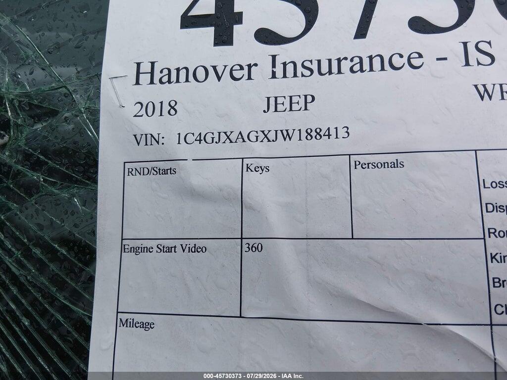 1C4GJXAGXJW188413 2018 JEEP WRANGLER photo no. 9