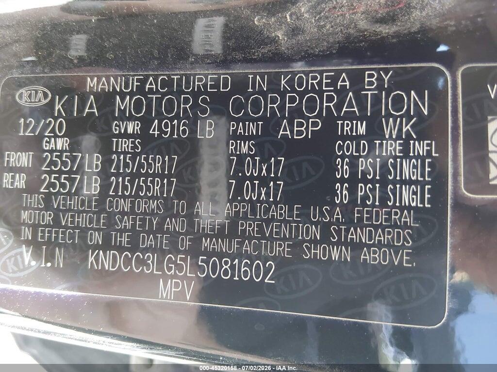 KNDCC3LG5L5081602 2020 KIA NIRO EV photo no. 9