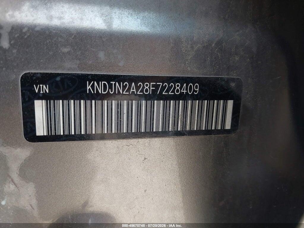 KNDJN2A28F7228409 2015 KIA SOUL photo no. 9
