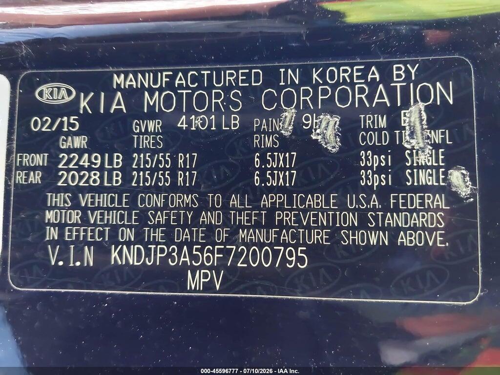 KNDJP3A56F7200795 2015 KIA SOUL photo no. 9
