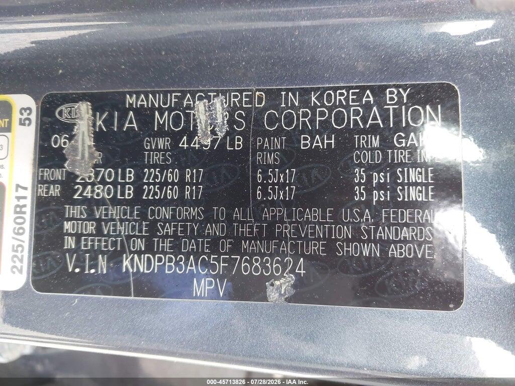 KNDPB3AC5F7683624 2015 KIA SPORTAGE photo no. 9