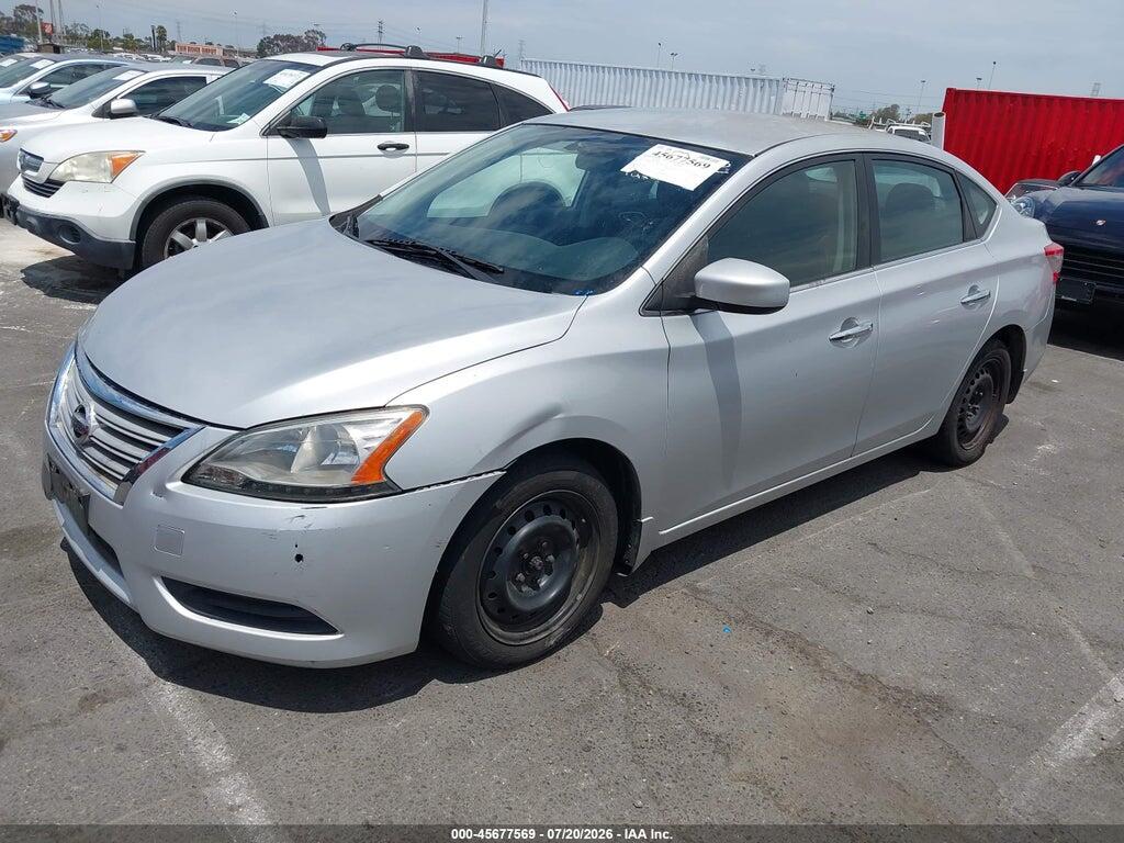 3N1AB7AP1DL795090 2013 NISSAN SENTRA photo no. 2