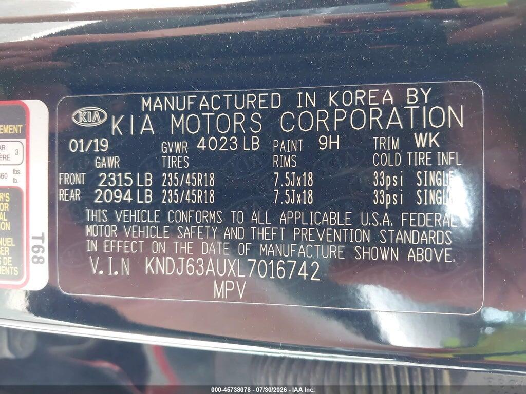 KNDJ63AUXL7016742 2020 KIA SOUL photo no. 9