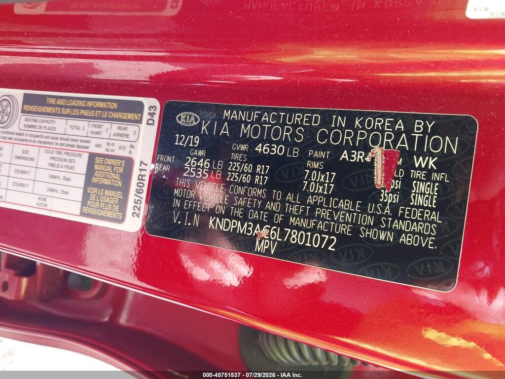 KNDPM3AC6L7801072 2020 KIA SPORTAGE photo no. 9