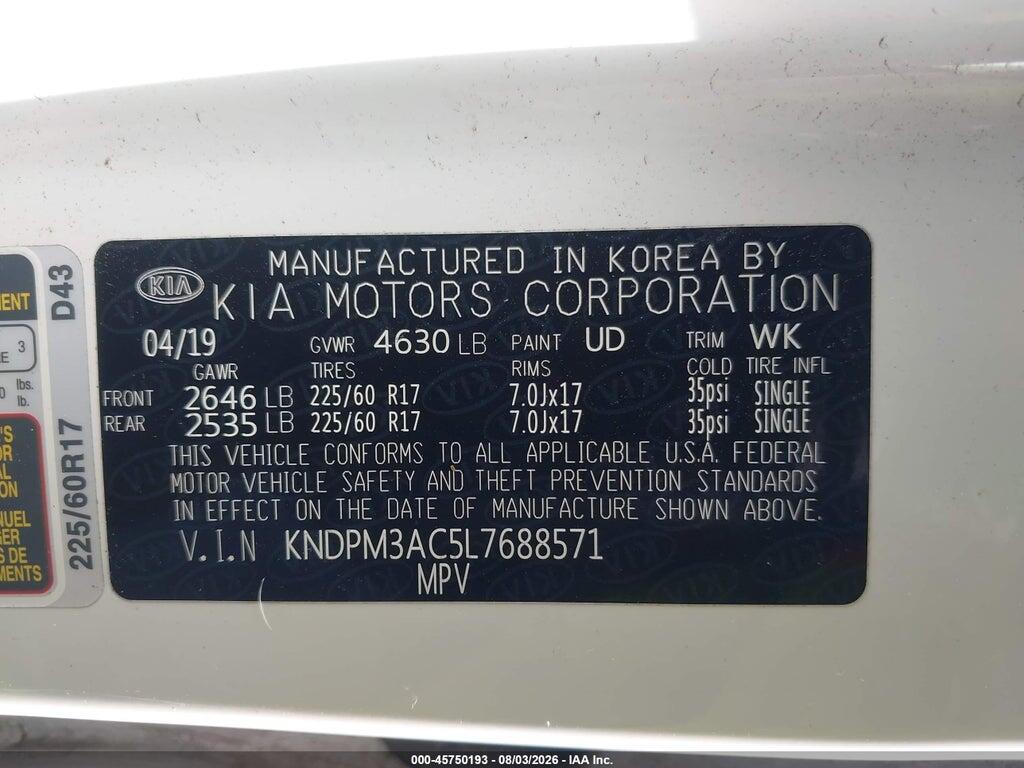 KNDPM3AC5L7688571 2020 KIA SPORTAGE photo no. 9