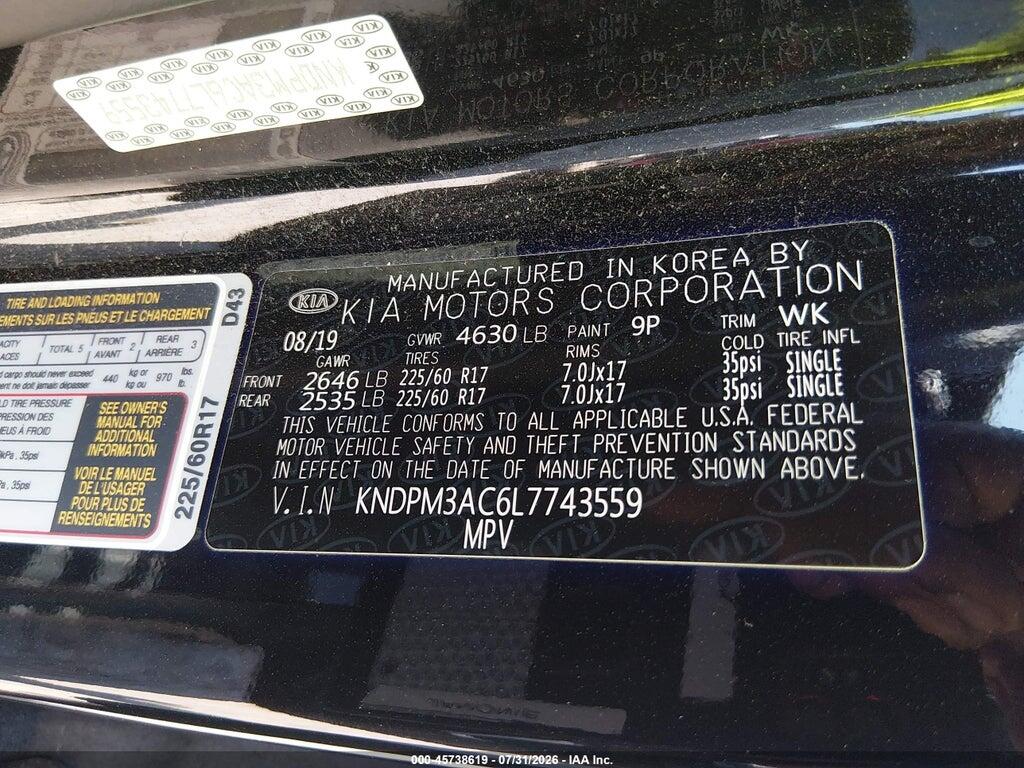 KNDPM3AC6L7743559 2020 KIA SPORTAGE photo no. 9