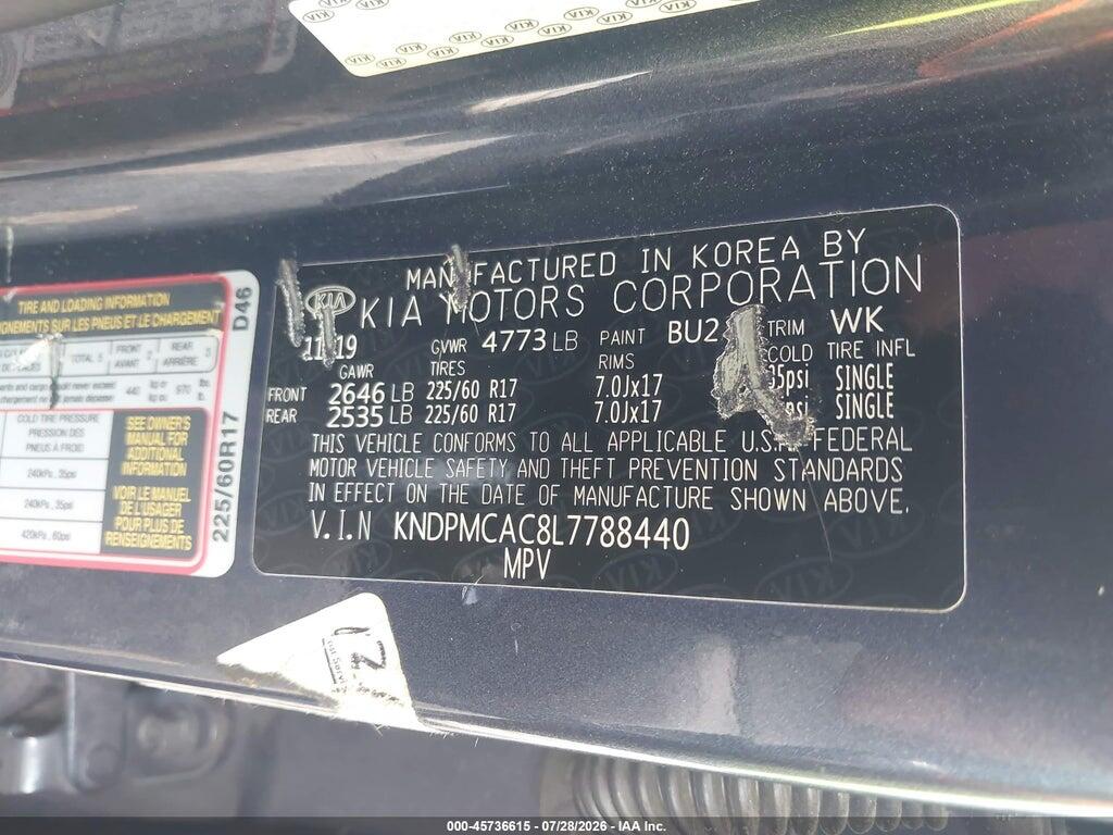 KNDPMCAC8L7788440 2020 KIA SPORTAGE photo no. 9