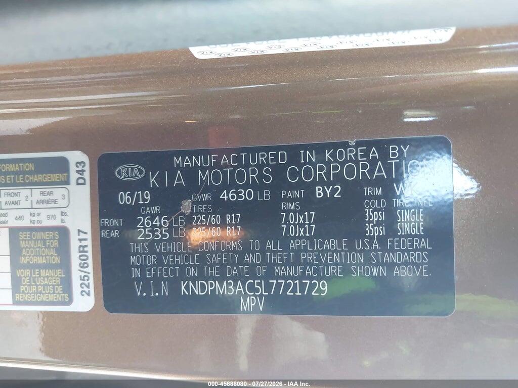 KNDPM3AC5L7721729 2020 KIA SPORTAGE photo no. 9