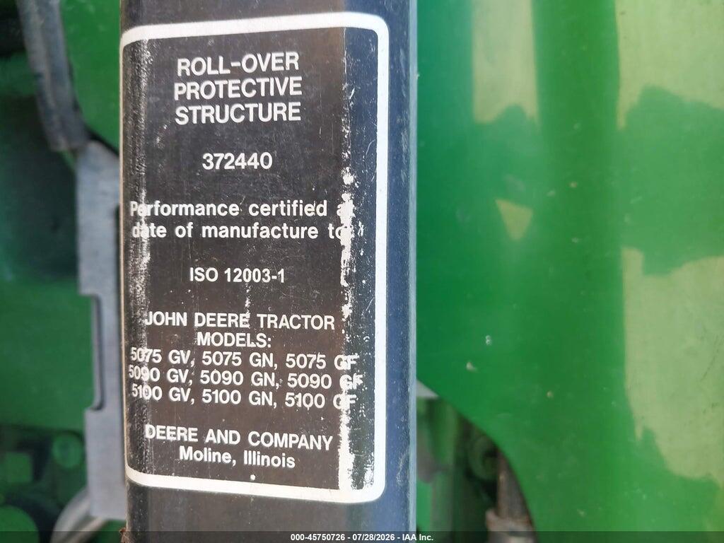 1AT5090GPJN407239 2018 JOHN DEERE 5090 photo no. 9