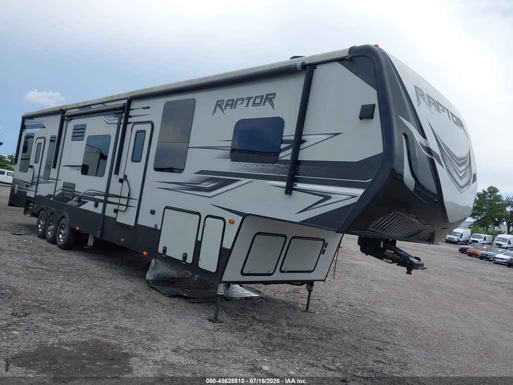 4YDF42535KR800169 2019 KEYSTONE RAPTOR TRAVEL TRAILER photo no. 1