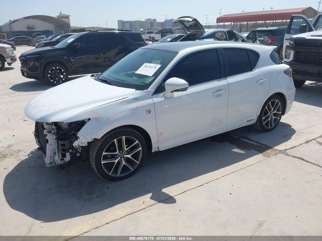 JTHKD5BH4F2240323 2015 LEXUS CT 200H photo no. 2