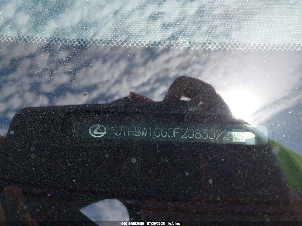 JTHBW1GG0F2083022 2015 LEXUS ES 300H photo no. 9