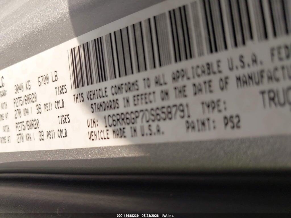 1C6RR6GP7DS658791 2013 RAM 1500 photo no. 9