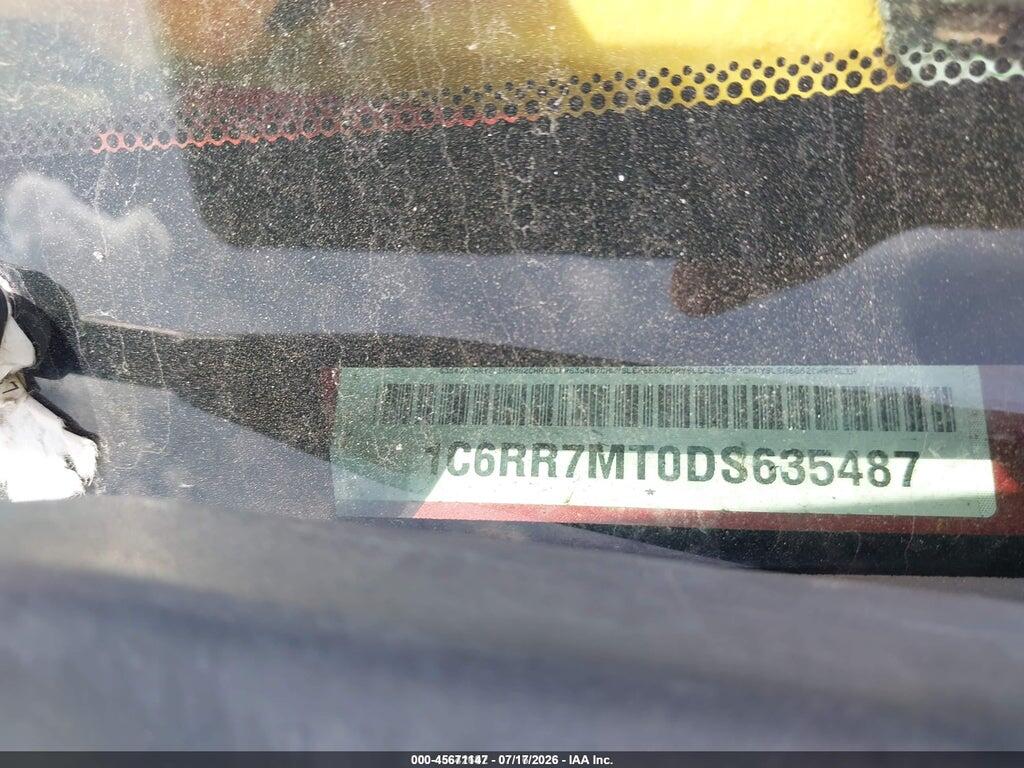 1C6RR7MT0DS635487 2013 RAM 1500 photo no. 9