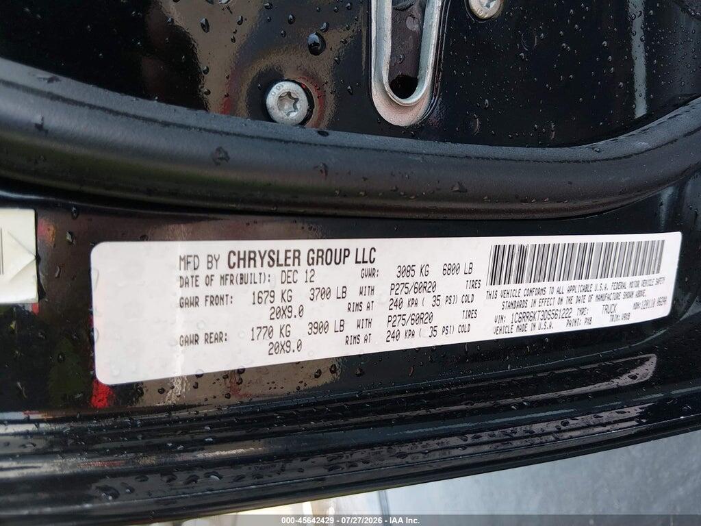 1C6RR6KT3DS561222 2013 RAM 1500 photo no. 9