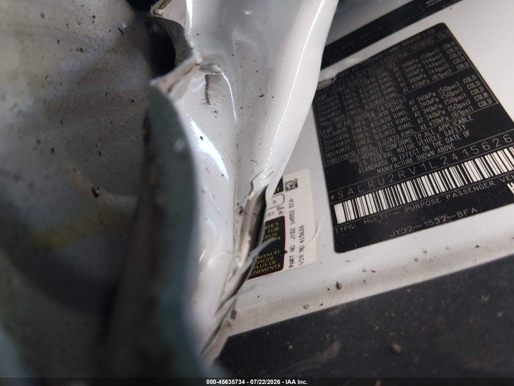 SALRU2RV1L2415626 2020 LAND ROVER DISCOVERY photo no. 9
